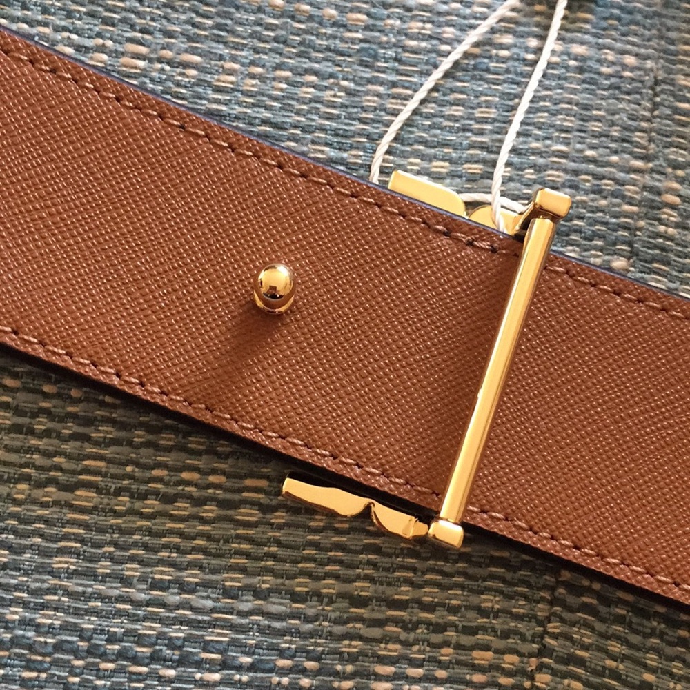NWT Tory Burch Reversible Logo Belt 1.5 inch - Picture 6 of 8