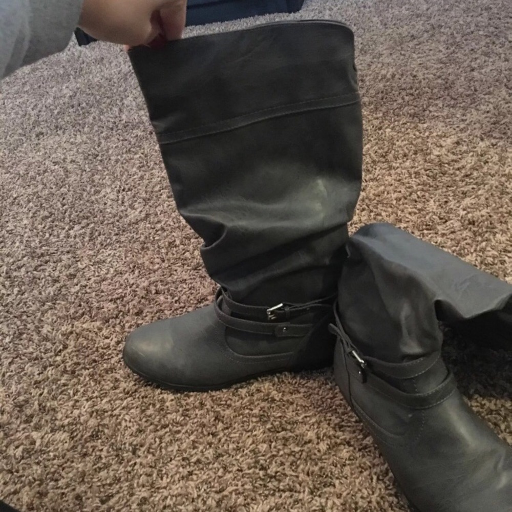 Grey Boots