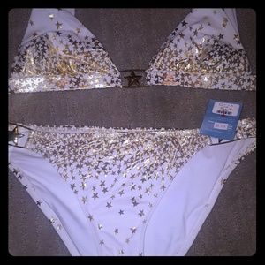Victoria Secret Bikini~ Gold and White