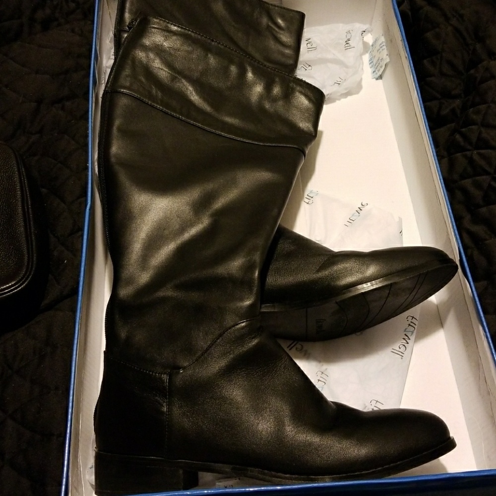 Fitzwell Tori Extra Wide Calf Black Black boot