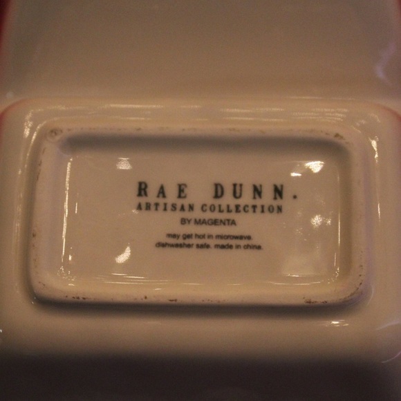 Rae Dunn "Bah Humbug" Double Sided Tray Candy Dish - Picture 3 of 3