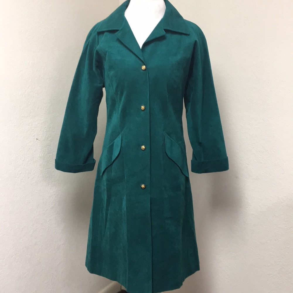 Count Romi Green Suede Coat