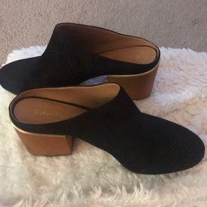 NWT Never Been worn Calvin Klein Mules.
