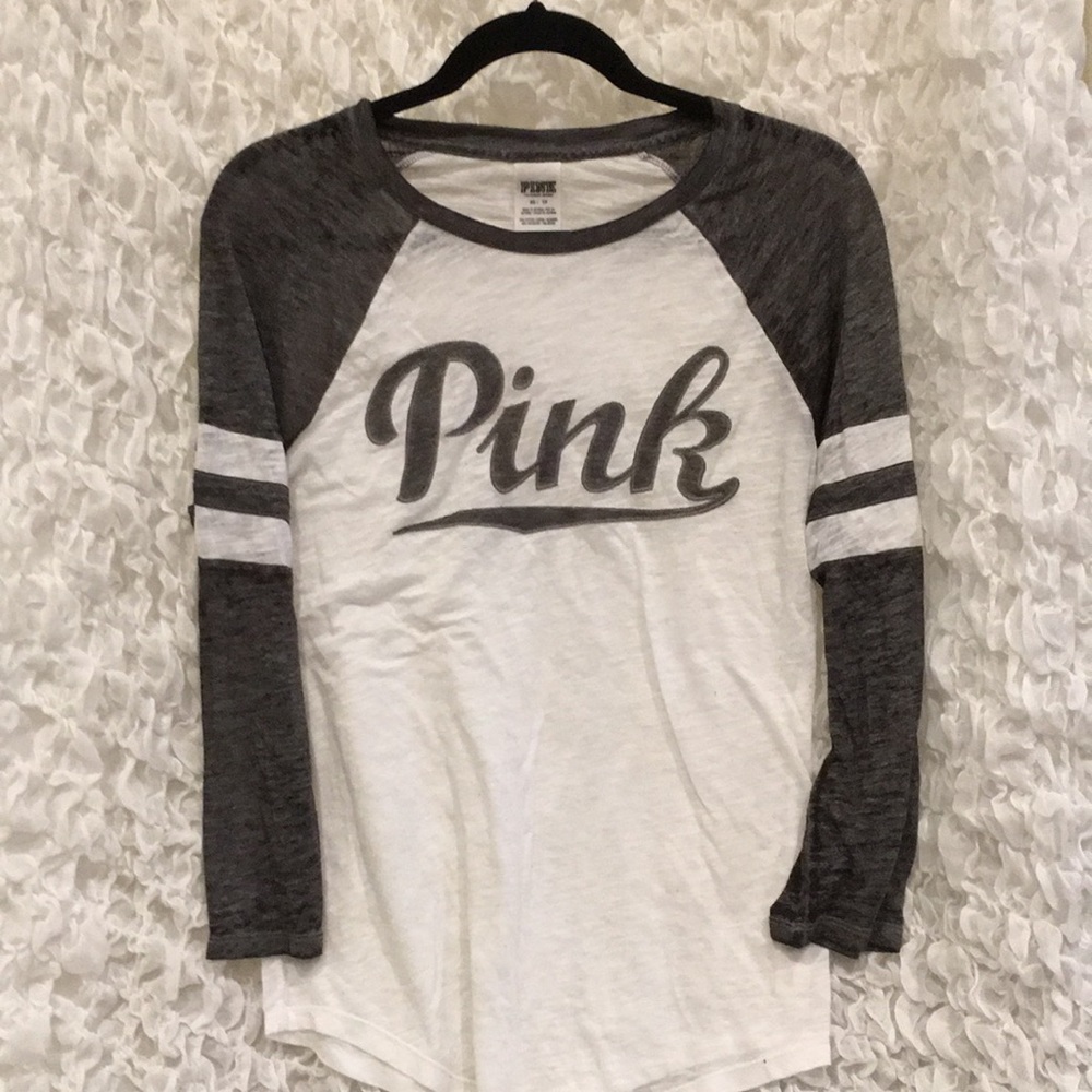 VS pink baseball style tee size XS