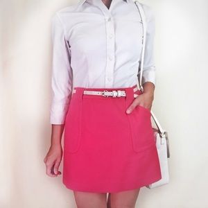 J Crew Wool Pink Skirt