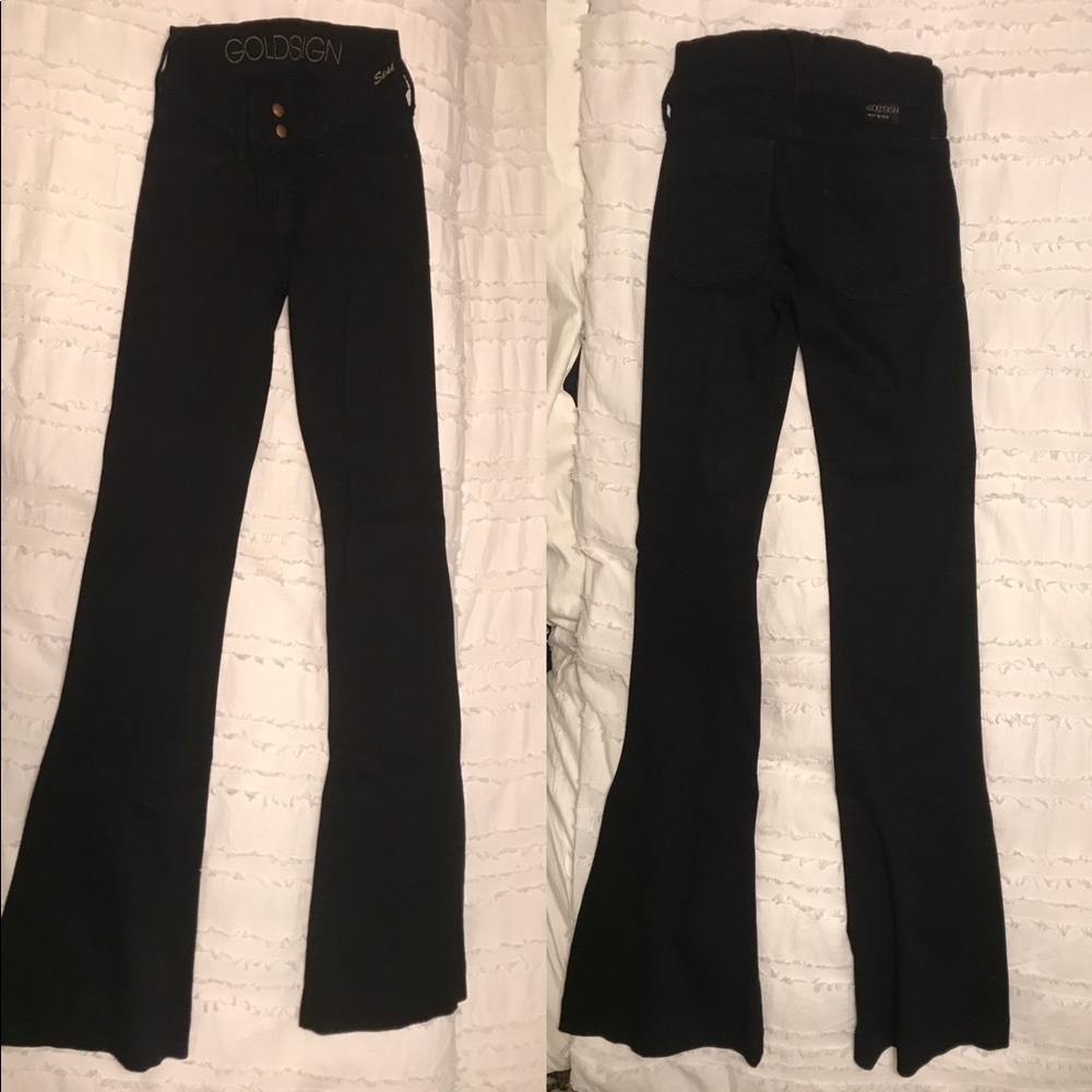Goldsign Black Stretch Four Pocket Jeans Size 24