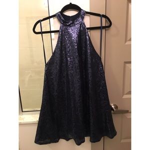 Blue Sequin dress