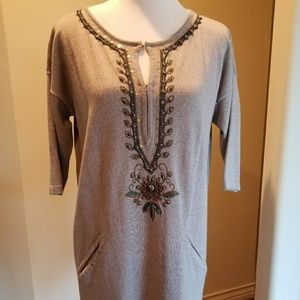 Nanette Lepore Embelished wool dress