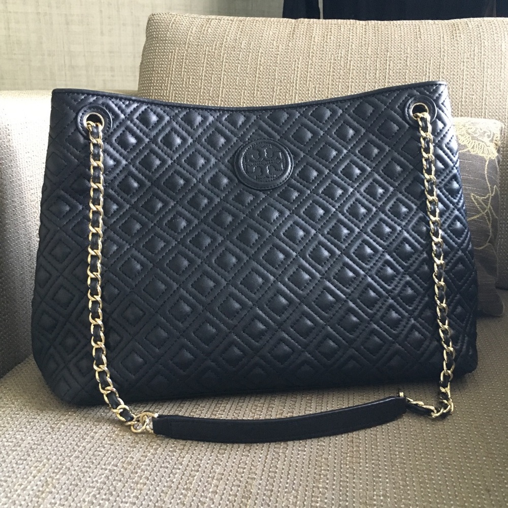 Tory Burch Marion Quilted Center-zip Tote