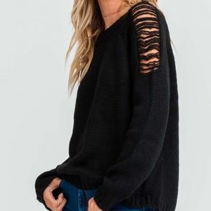 Distressed Sweater