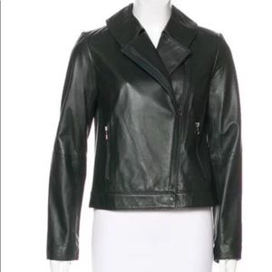 Tory Burch leather jacket (dark green)