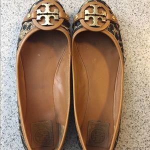 Tory burch leopard flats