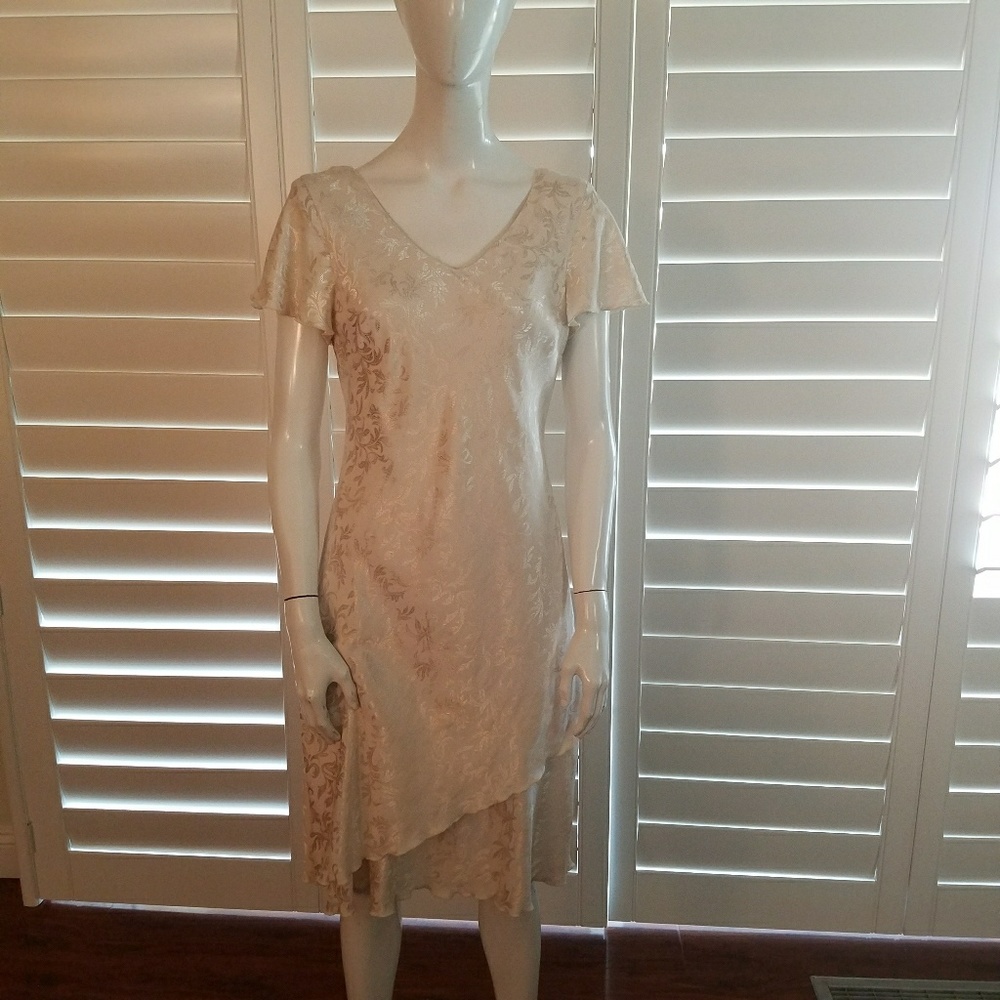 Beautiful silky jacquard dress