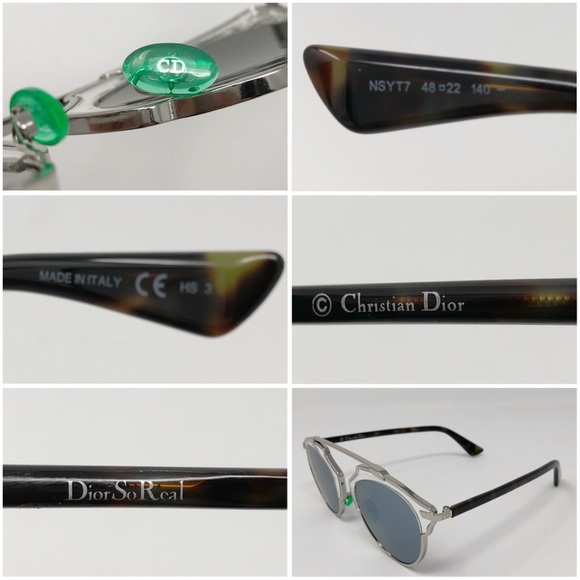 🆂🅾🅻🅳DIOR SO REAL SUNGLASSES -CRYSTAL/PALLADIUM - Picture 8 of 8