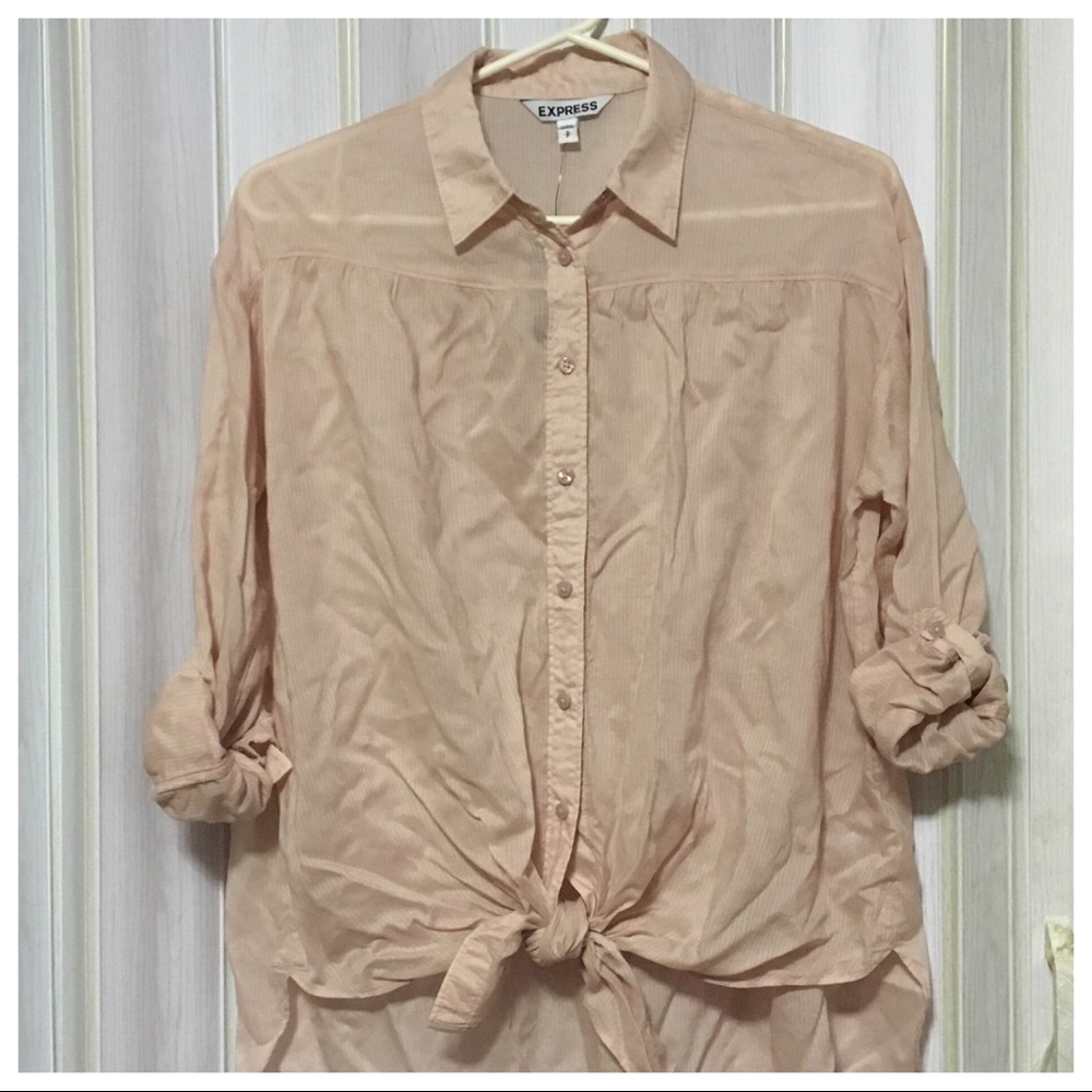 🎀 Express Tie-Front Shirt - Picture 5 of 8
