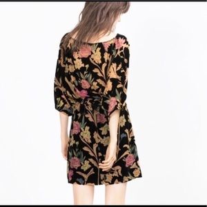 Velvet Floral Zara dress