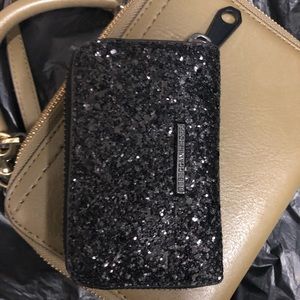 Rebecca Minkoff glitter card holder cute wallet