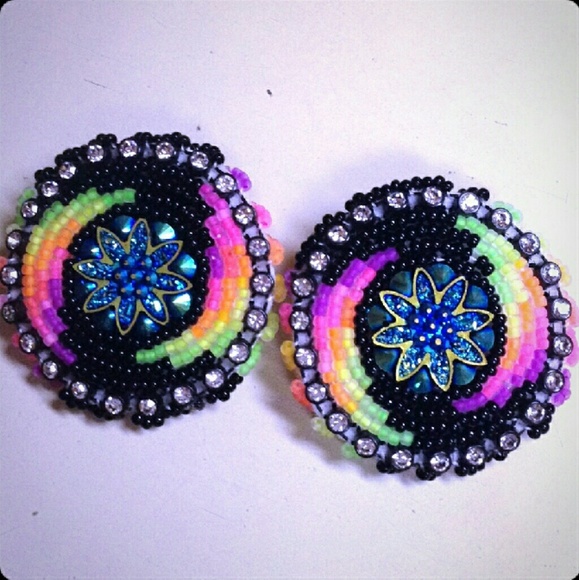 Navajo Jewelry - Galaxy Neon Swirl