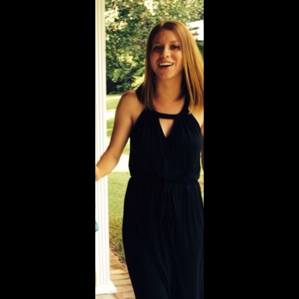New York & Co Black Sleeveless Maxi Dress