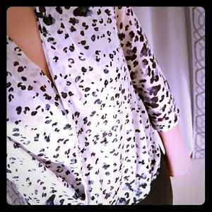 Banana Republic Blue Floral Blouse