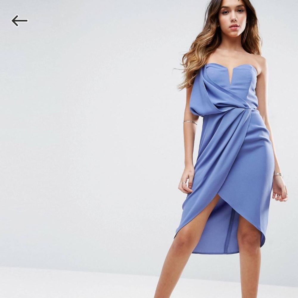 NWT Asos Asymmetric One Shoulder Dress