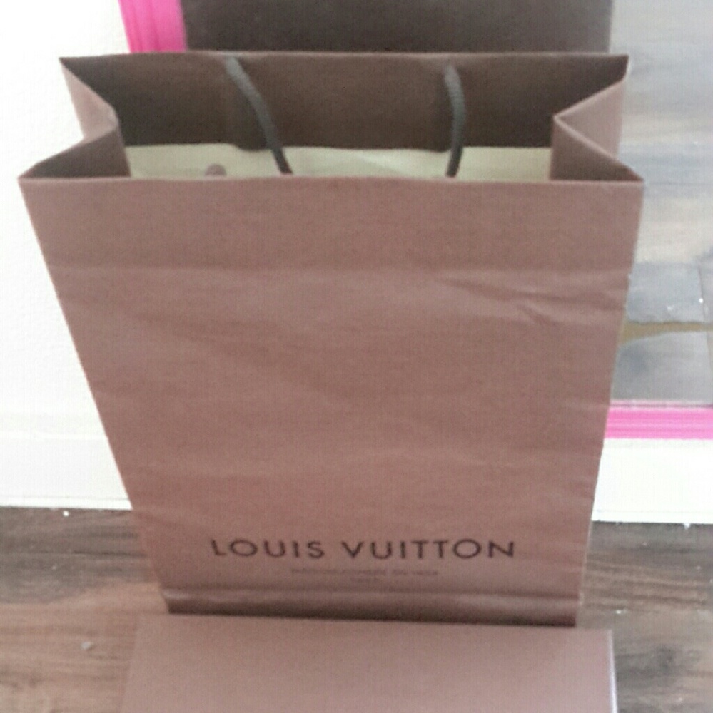 Louis Vuitton shopping bag and gift box
