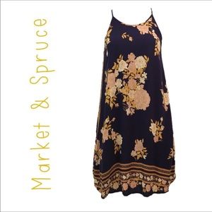 Market & Spruce floral mid length strappy  dress