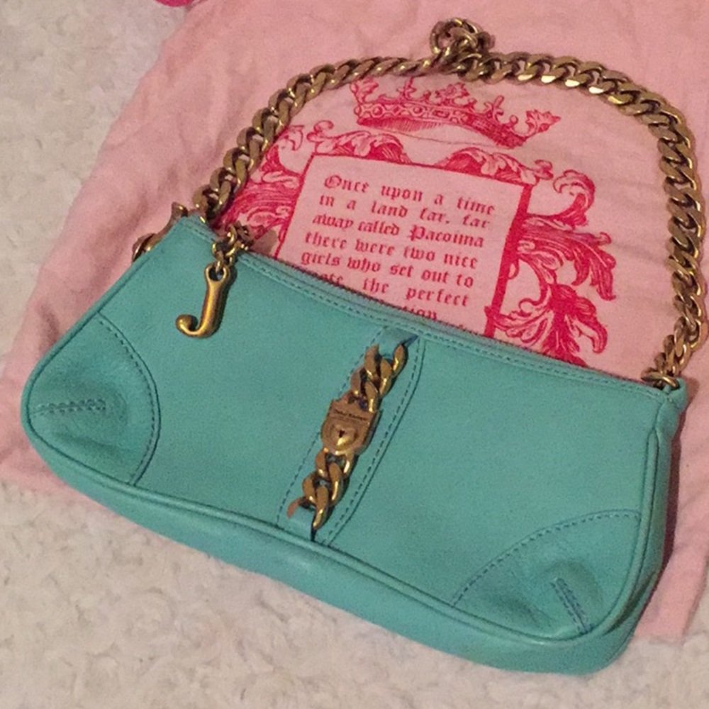 Leather Juicy Couture Clutch/ Wristlet