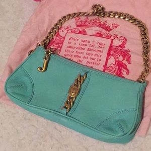 Leather Juicy Couture Clutch/ Wristlet