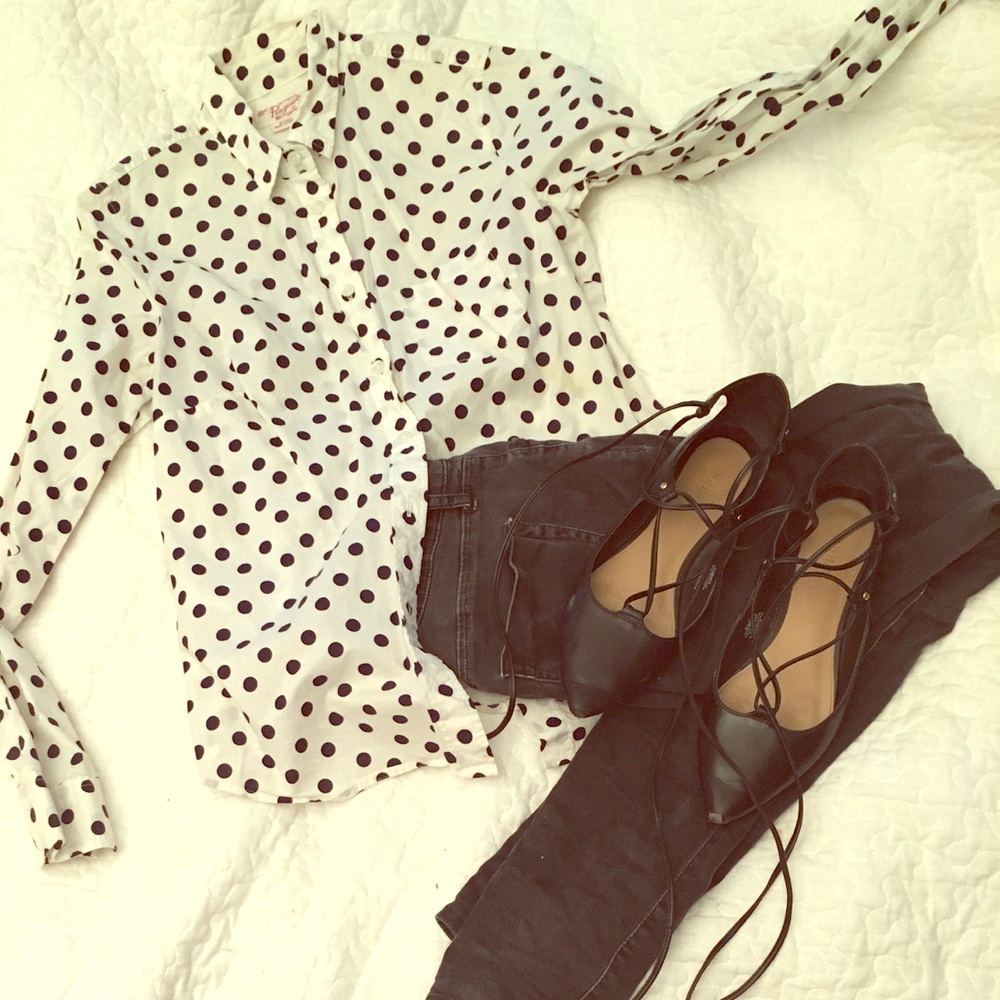 Polka dot original penguin blouse