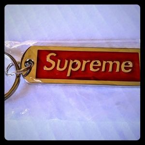 Supreme Solid Chrome Key Ring