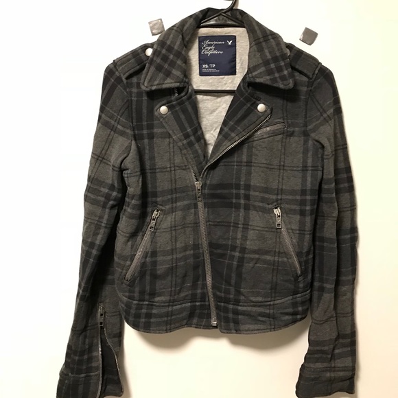 |American Eagle Plaid Jacket - Picture 1 of 2