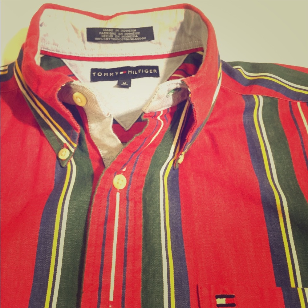 Vintage Tommy Hilfiger plaid button down shirt