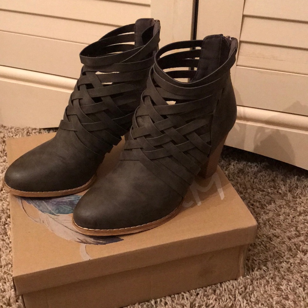 Dark Grey Booties