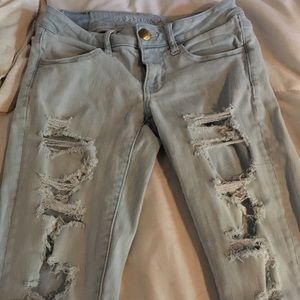 American eagle ripped jeans
