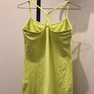 Lululemon Neon Yellow Power Pose Tank A/B Cup