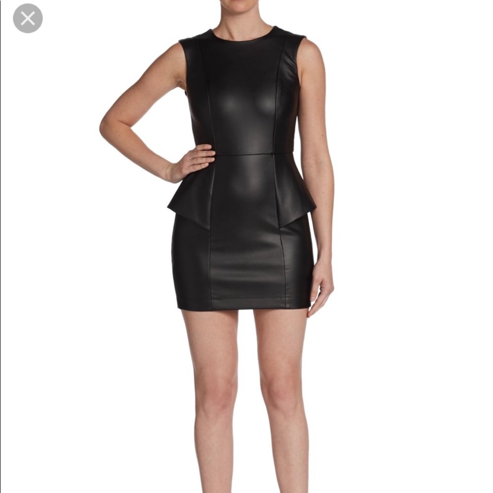 BCBGENERATION FAUX LEATHER DRESS SIZE 2
