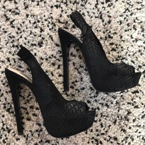 Steve Madden platform slingback heels size 5.5