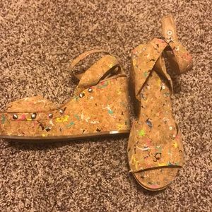 Fun Gianni Bini Corkk Style Shoes.