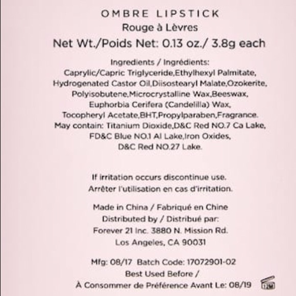 ❌Sold❌2pcs Ombré lipstick three tone effect multi - Picture 4 of 6