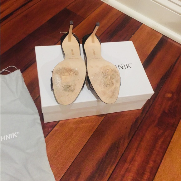 Manolo Blahnik Black chaos with chain sandals - Picture 4 of 8