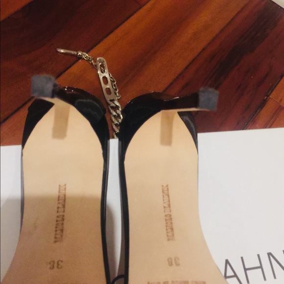 Manolo Blahnik Black chaos with chain sandals - Picture 5 of 8