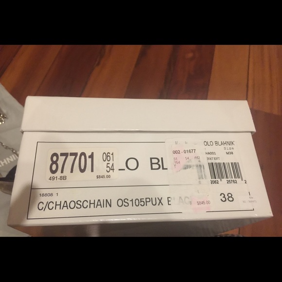 Manolo Blahnik Black chaos with chain sandals - Picture 6 of 8