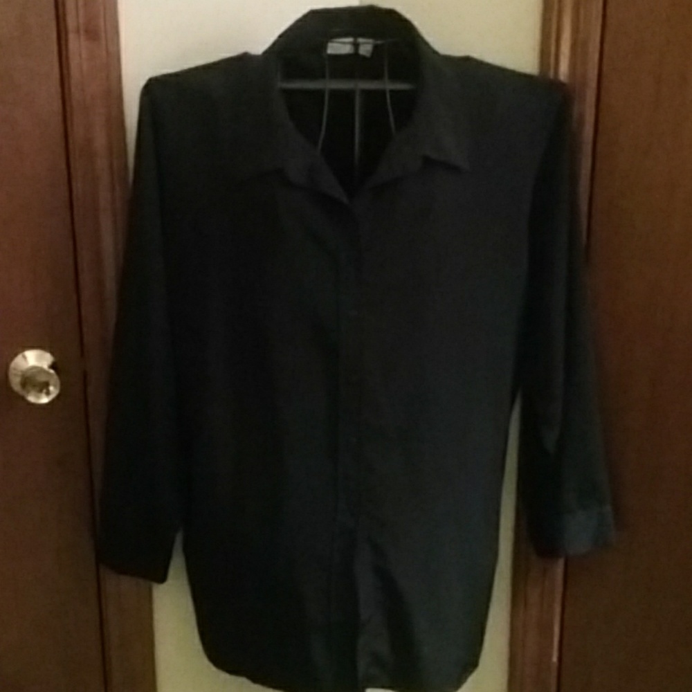 Very dark navy blouse