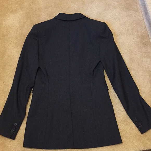 Theory dark grey/black long wool blazer - Picture 2 of 2