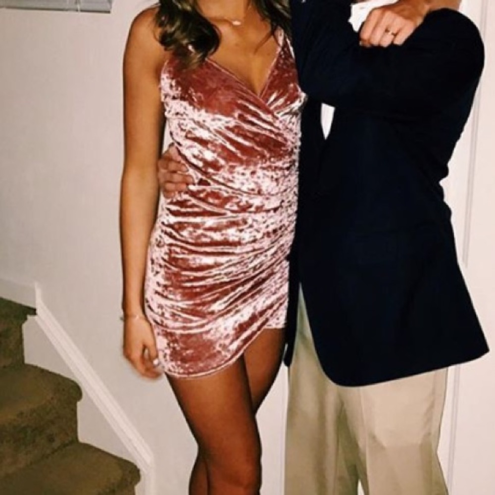 Missguided velvet dress