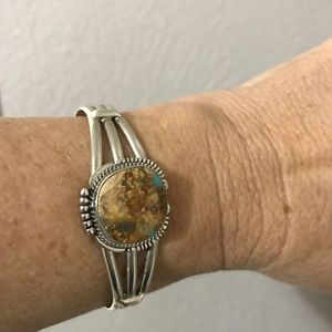 Sterling Silver cuff bracelet.