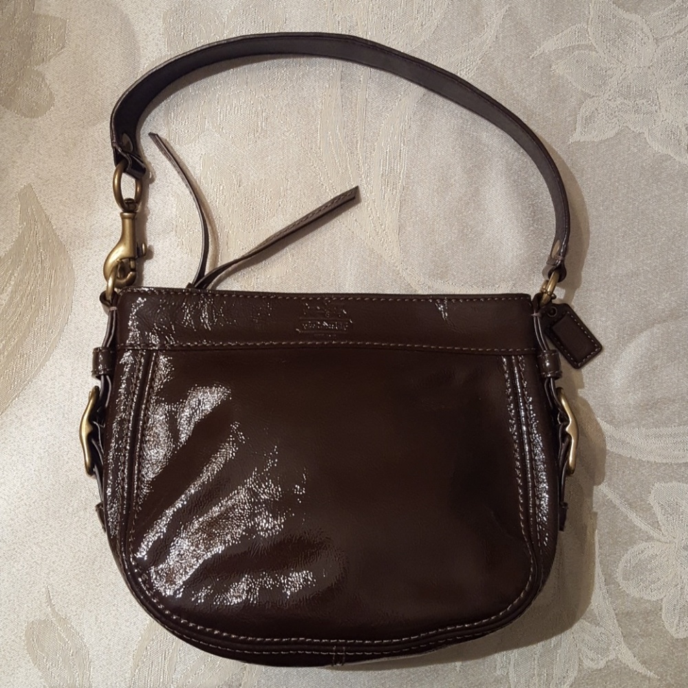 Original Coach Small Leather Hobo Bag