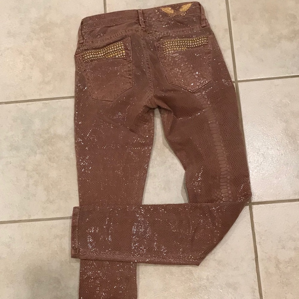 Robin’s Stretch Lizard Print Jean