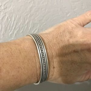 Sterling Silver cuff bracelet.